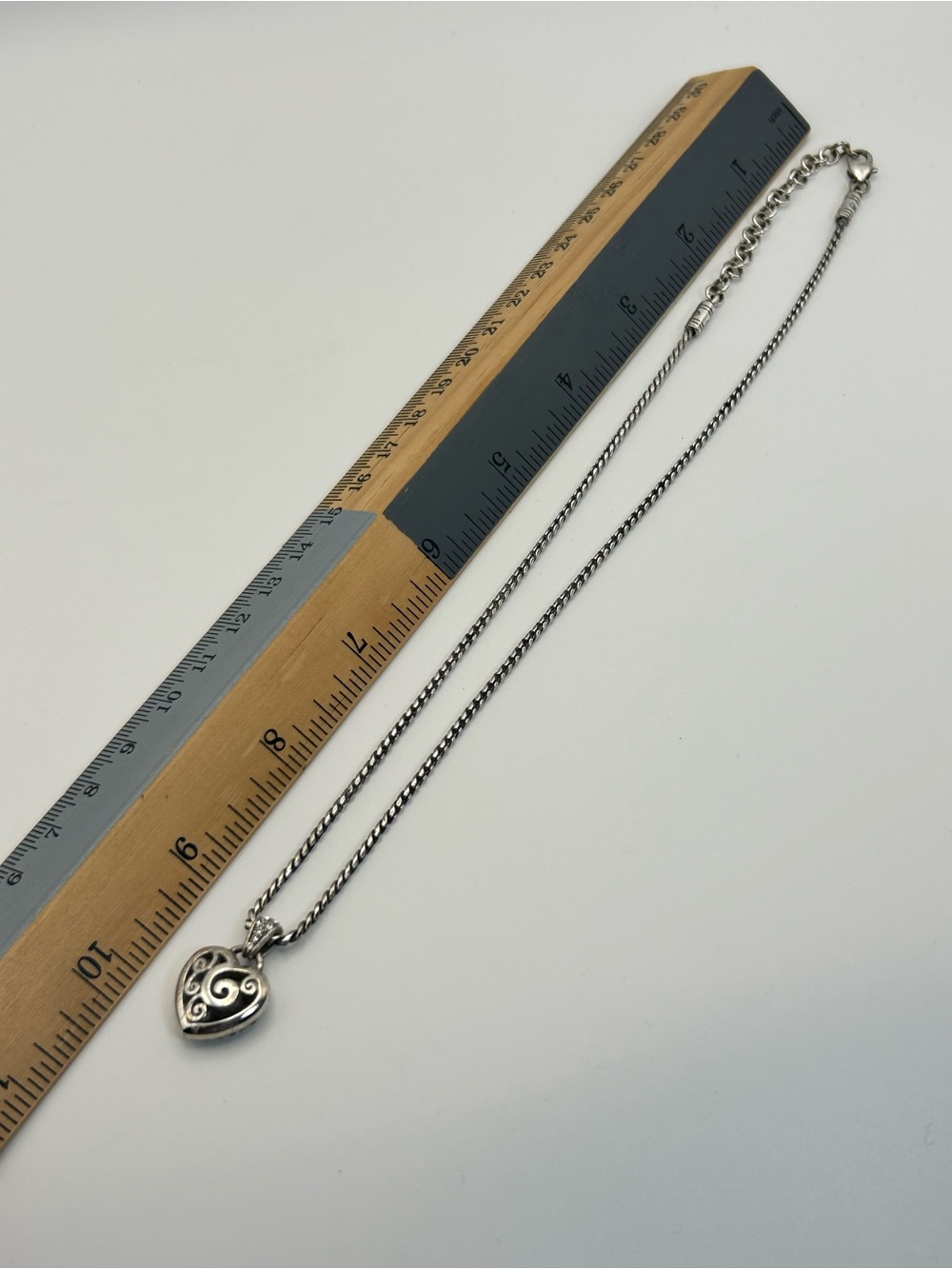 Brighton Spread The Love Necklace 18" Pink Crystals Heart Pendant Silver Plated - Picture 10 of 11